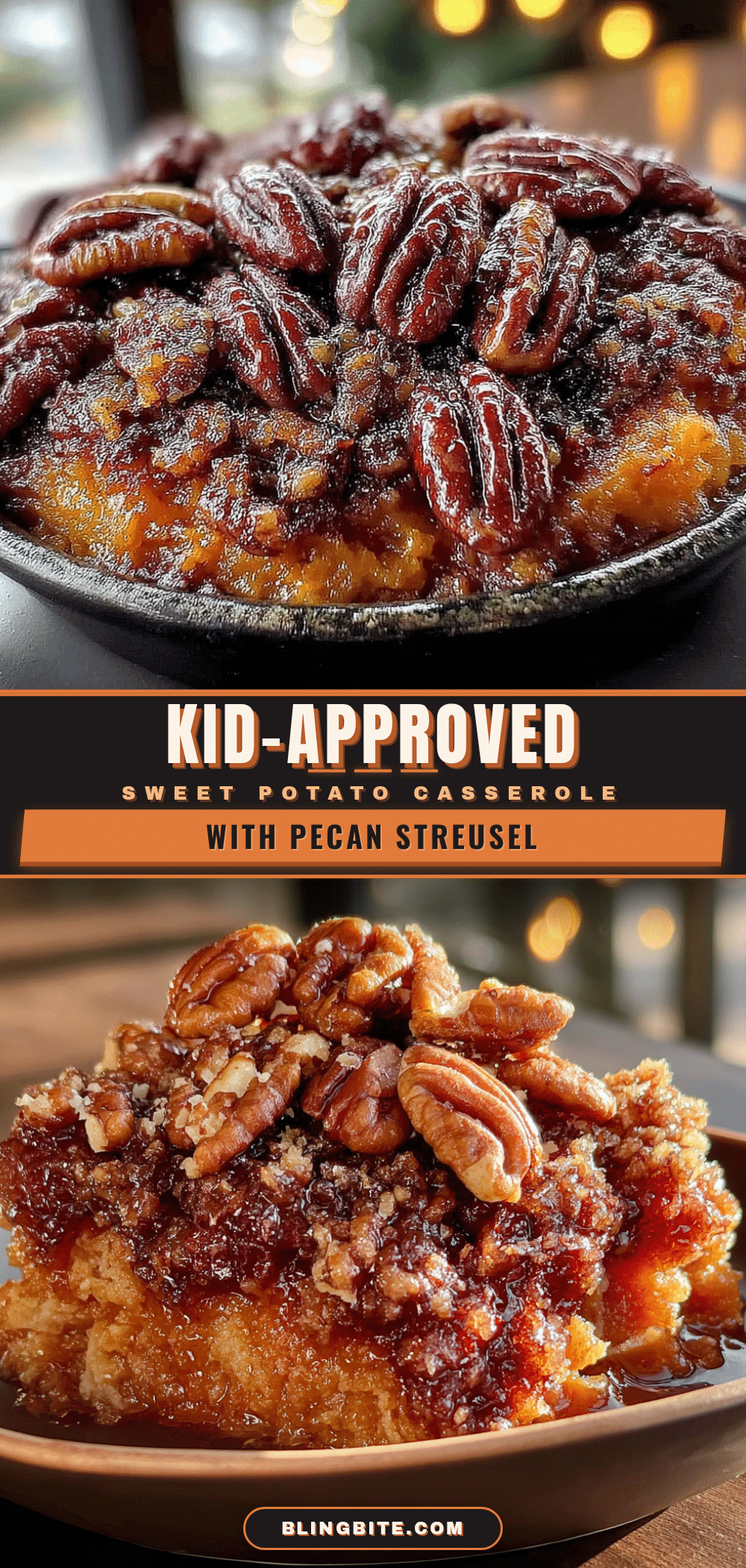 sweet potato casserole with pecan streusel recipe